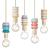 Stylish Pendant Light Fixture 3D model small image 1