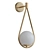 Modern White Metal Sphere Sconce 3D model small image 3