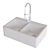 Double-Bowl Kitchen Sink Faucet 3D model small image 4