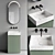 Code Riga Vanity Unit Set 3D model small image 1