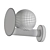 Modern Typography VELA Sconce Art 3D model small image 7