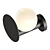 Modern Typography VELA Sconce Art 3D model small image 9