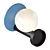 Modern Typography VELA Sconce Art 3D model small image 11