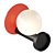 Modern Typography VELA Sconce Art 3D model small image 12