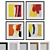 Modern Abstract Picture Frame Set 3D model small image 1