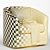 Elegant Swivel Barrel Chair - 3 Color Options 3D model small image 5