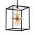 Golden Starburst Chandelier Pendant Light 3D model small image 1