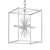 Golden Starburst Chandelier Pendant Light 3D model small image 2