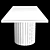  Sleek Barrel Table Design 3D model small image 5