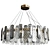 Elegant Smoky Crystal Chandelier 3D model small image 1