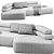 Modernist Design Rift Sofa masterpiece 3D model small image 3