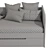 Convertible Sofa Bed Flocon 295 3D model small image 7