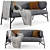 Rossin Samurai Small Sofa: Ready for Corona Render 3D model small image 1
