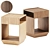 Contemporary PILE Side tables by ASPLUND 3D model small image 1