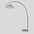 Classic Black Metal Floor Lamp 3D model small image 2