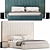 Modern Minimalist Como Bed Design 3D model small image 1