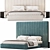 Modern Minimalist Como Bed Design 3D model small image 2