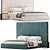 Modern Minimalist Como Bed Design 3D model small image 3