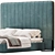 Modern Minimalist Como Bed Design 3D model small image 4