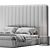 Modern Minimalist Como Bed Design 3D model small image 5