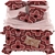 Clover Tufted Wine Quilt Cover 3D model small image 3