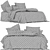 Clover Tufted Wine Quilt Cover 3D model small image 4