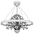 Elegant Cassia Chandelier 2013 3D model small image 2