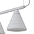 Modern Glass Pendant Rail Light 3D model small image 4