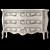 Craftcode 1988 Dresser & Nightstand 3D model small image 4