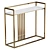 Faux Marble Gold Console 3D model small image 1