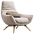 ERMES Modern Designer Furniture Set 3D model small image 1