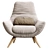 ERMES Modern Designer Furniture Set 3D model small image 7