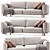 Carero Sofa | 260x98x87 cm 3D model small image 1