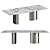 Contemporary Stone and Metal Table 3D model small image 1