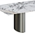 Contemporary Stone and Metal Table 3D model small image 2