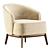 Modern 2017 Megan Maple Chair 3D model small image 2