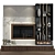 Modern TV Wall Decor Shelf 3D model small image 1
