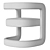 Alton Dining Chair by RH 3D model small image 7