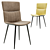 Modern Faux Leather Dining Chair 3D model small image 1