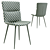 Modern Faux Leather Dining Chair 3D model small image 3