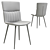 Modern Faux Leather Dining Chair 3D model small image 4