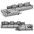Meridiani Timothy Sofa: Spacious Elegance 3D model small image 3