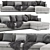 Contemporary Meridiani Belmon Large Sofa 3D model small image 1