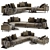 Meridiani Timothy Corner Sofa 3D model small image 1