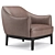 Elegant Potocco Blossom Armchair 3D model small image 1
