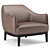 Elegant Potocco Blossom Armchair 3D model small image 3