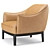 Elegant Potocco Blossom Armchair 3D model small image 4