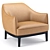 Elegant Potocco Blossom Armchair 3D model small image 5