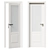 CORDA 103V Bianco Interior Door 3D model small image 1