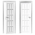 Corda U02i Bianco Interior Door 3D model small image 2